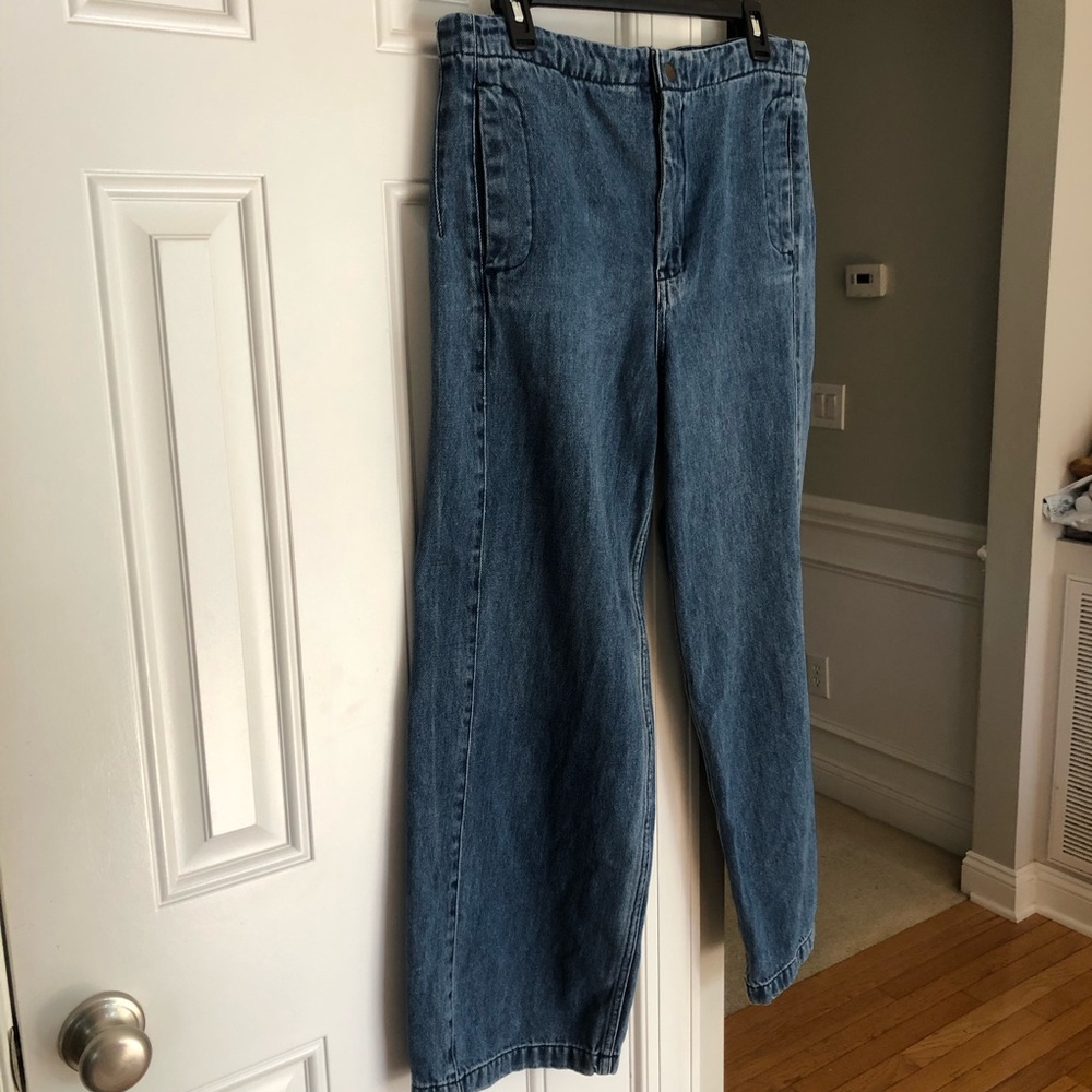 Anthropologie Pilcro Wide Leg Relaxed “Barrel” Jeans. Cotton. Size 30 or 10 - Picture 2 of 13